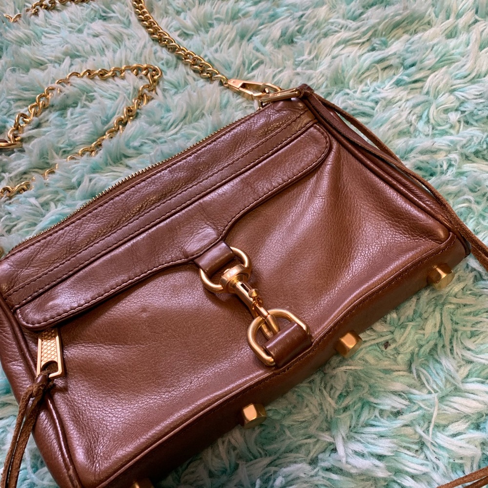 LIKE NEW! BROWN Rebecca Minkoff Mini MAC